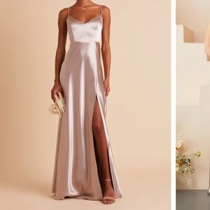 JAY DRESS
SHINY SATIN TAUPE - Bridesmaid Dress
